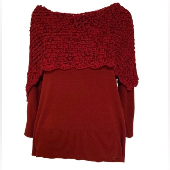 I.N. Studio Sweaters - NWT I.N. Studio Maroon Sweater Size XL